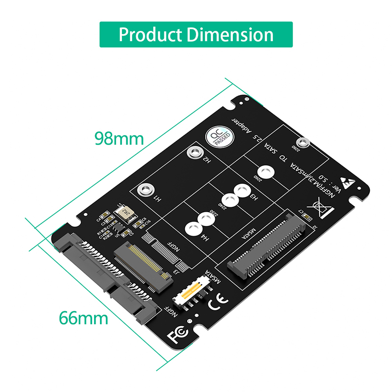 M.2 NGFF mSATA SSD naar SATA 3 - Memory Card Ssd recensie en prijs