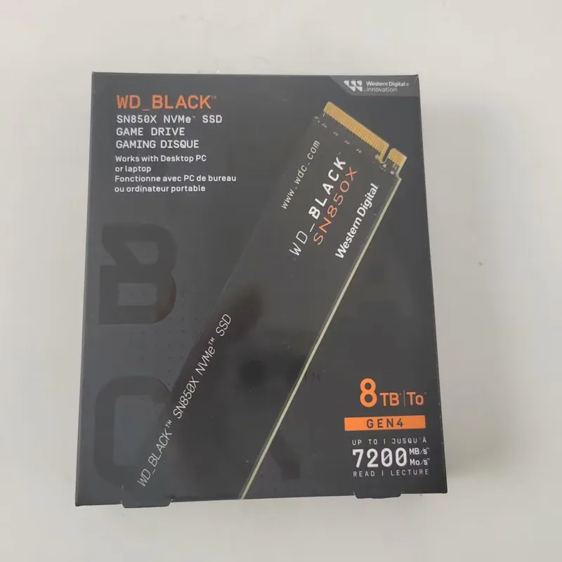 Nieuwe WD_BLACK SN850X 8TB NVM - M.2 Ssd recensie en prijs
